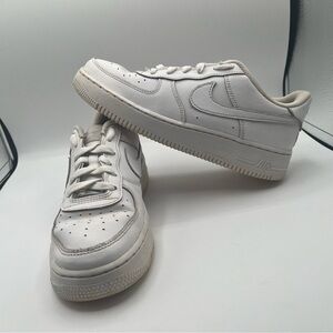 Nike Shoes Youth 7Y W8.5 Air Force 1 LE Low "Triple White" Sneakers DH2920-111